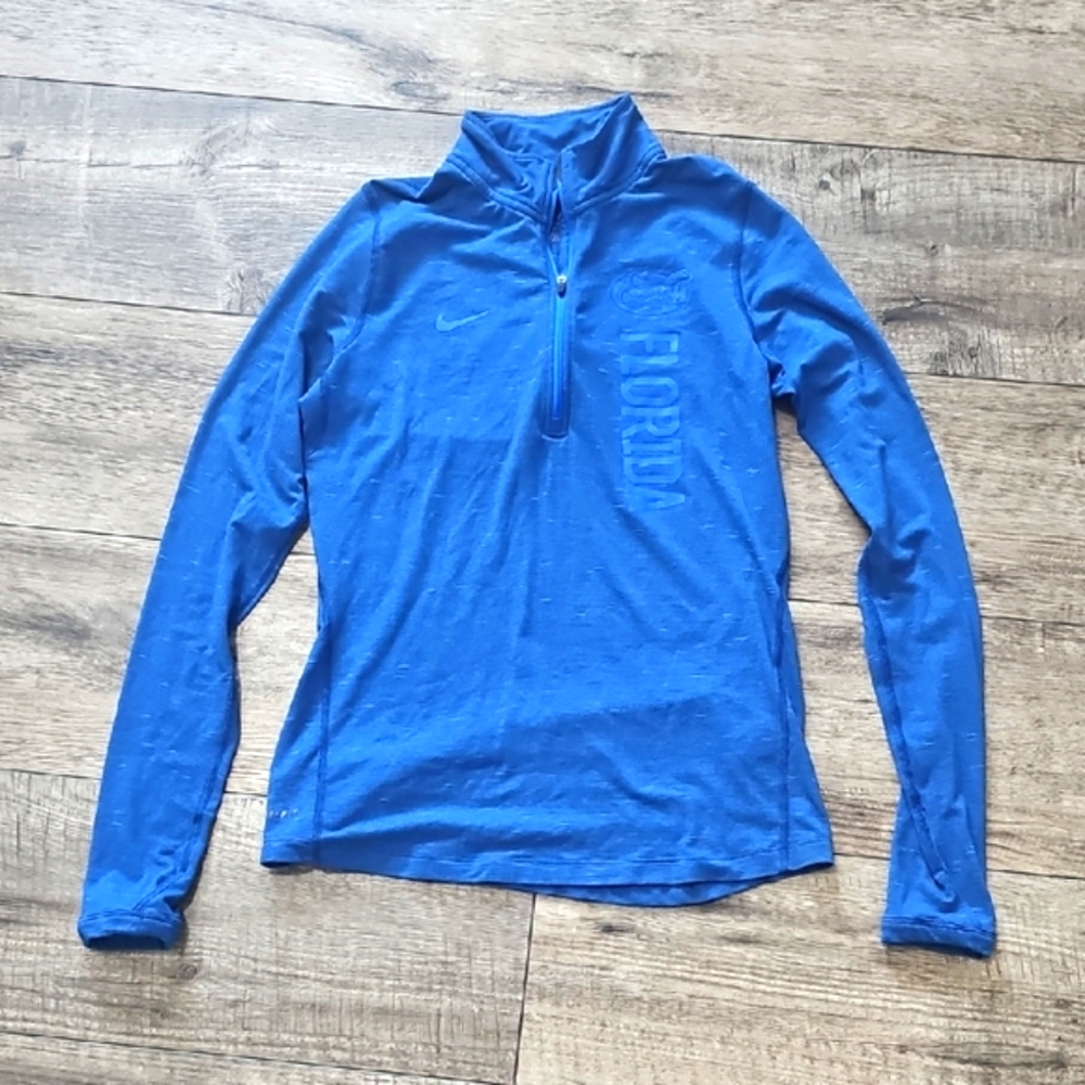 Nike Royal Blue  Florida Gators Quarter-Zip Pullover Sweater